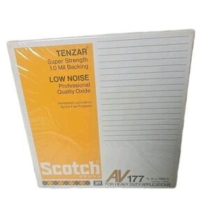 Reel to Reel Tape Scotch 3M AV177 Tenzar Low Noise SEALED 1/4 X 1800ft
